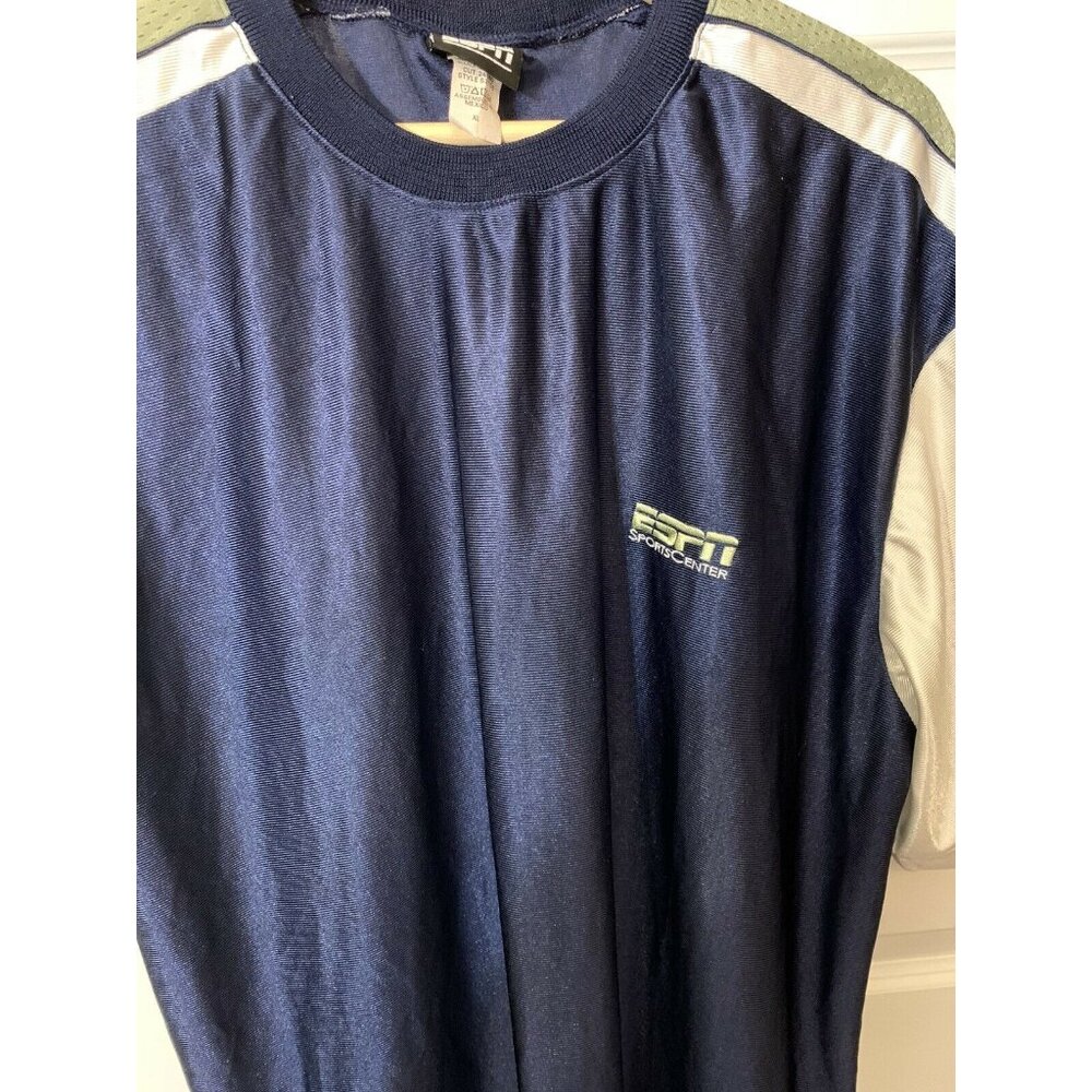 Vintage ESPN T Shirt 90s ESPN Sports Center SC Blue White Green Sz XL Men’s